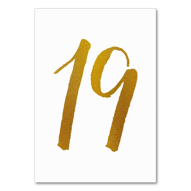 Numéro De Table Numéros de tableau - Typographie Décontractée des  (Par défaut)