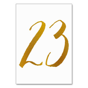 Numéro De Table Numéros de tableau - Typographie Décontractée des