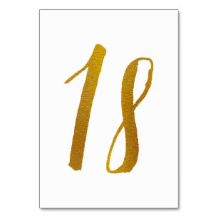Numéro De Table Numéros de tableau - Typographie Décontractée des