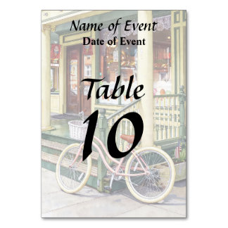 Numéro De Table Ocean Grove NJ – Bicyclette devant la boutique de