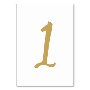 Numéro De Table Or chic simple de nombre de Tableau - tableau 1