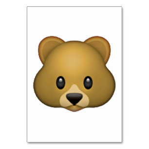 Numéro De Table Ours - Emoji