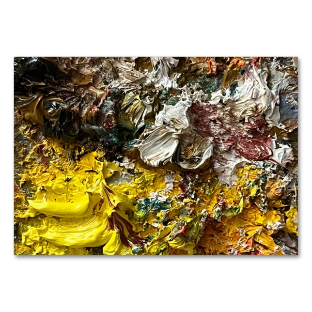 Numéro De Table Palette de l'artiste #1 (Devant)