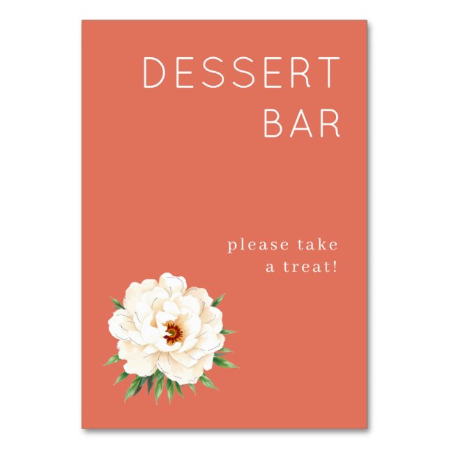 Numéro De Table Panneau de signalisation de bar à dessert à l'aqua (Par défaut)