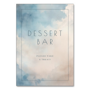 Numéro De Table Panneau de signalisation de bar à desserts à l'aqu