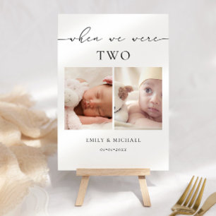 Numéro De Table Panneau de table de mariage When We Were Age