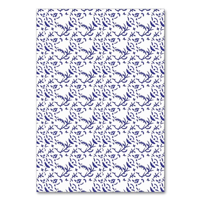 Numéro De Table Papier d'emballage bleu et blanc avec un graphique (Par défaut)