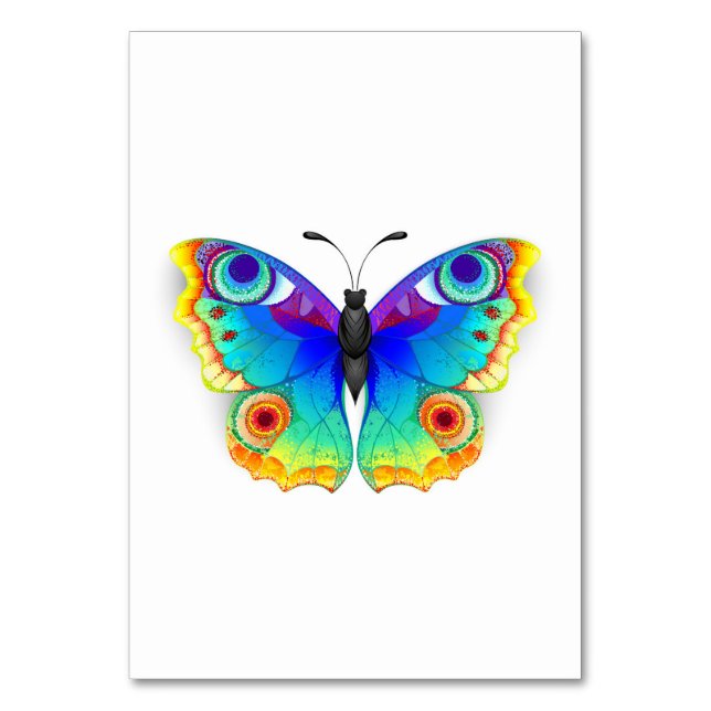 Numéro De Table Papillon Arc-en-ciel Paon Yeux (Par défaut)