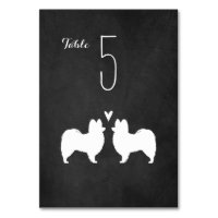 Papillon Chien Silhouettes Réception de mariage