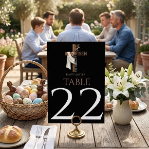 Numéro De Table Pâques personnalisé Il Est Ressuscité Joyeuses Pâq