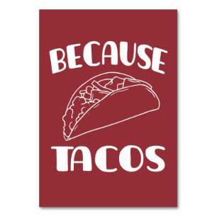 Numéro De Table Parce que Tacos