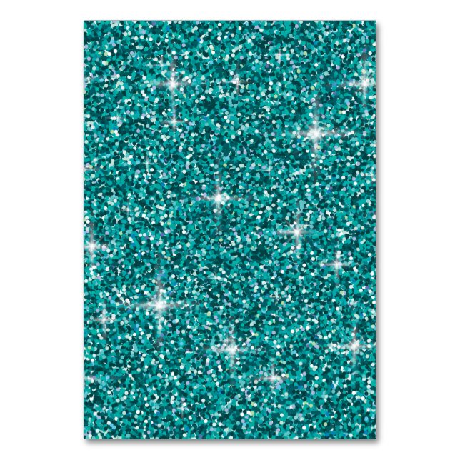 Numéro De Table parties scintillant turquoise irisée (Par défaut)