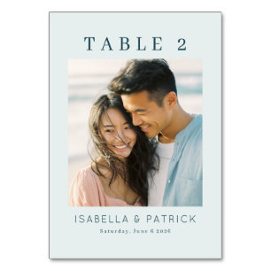 Numéro De Table Passé Romantique Minimaliste Photo