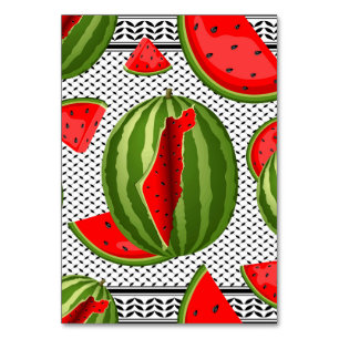 Numéro De Table Pastèque Palestine - Slice