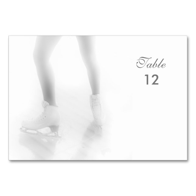 Numéro De Table Patinage sur glace (Devant)
