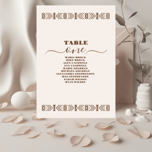 Numéro De Table Pays du Sud-Ouest Ranch Mariage de l'Ouest