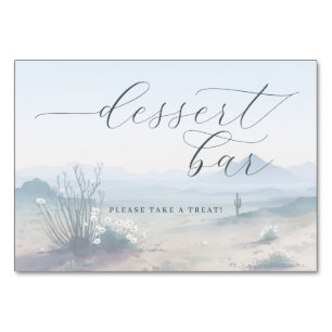 Numéro De Table Paysage de désert rêveur à l'aquarelle