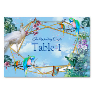 Numéro De Table Paysage tropical