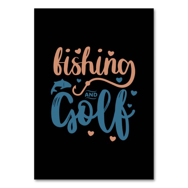 Numéro De Table Pêche et golf (Par défaut)