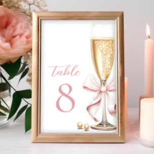 Numéro De Table Perles et Procuco Chiffres de la table de la corbe