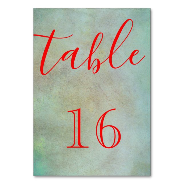 Numéro De Table Personalized Custom Your Own Elegant Script Table  (Par défaut)