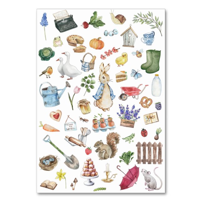 Numéro De Table personnalisation peter le lapin (Par défaut)