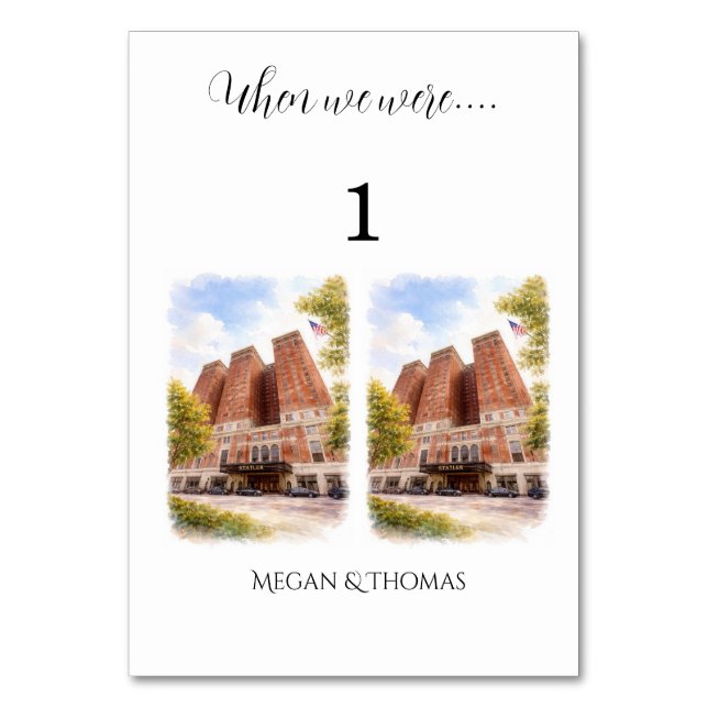 Numéro de table personnalisé pour mariage (Par défaut)