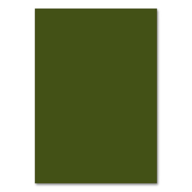 Numéro De Table Personnaliser de design couleur vert olive (Par défaut)