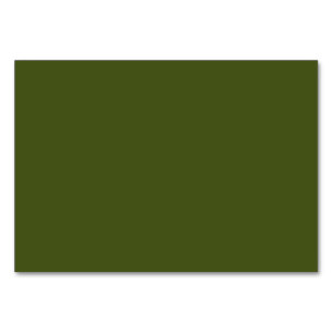 Numéro De Table Personnaliser de design couleur vert olive