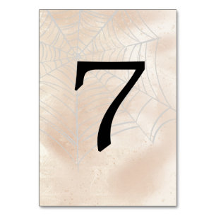 Numéro De Table Petit Couple Effrayant Table Numéro 7