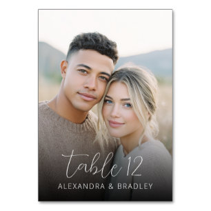 Numéro De Table Photo Chaleur Romantique