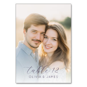 Numéro De Table Photo Chaude Romantique