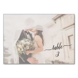 Numéro De Table Photo de Mariage de couple décliné ✨ horizontal