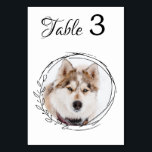 Numéro De Table Photo pour animaux de compagnie moderne Mariage bo<br><div class="desc">Numéros de table par de vos animaux de compagnie! Inclure votre meilleur chien, meilleur chat et tout animal de compagnie dans votre mariage avec ses propres numéros de table pour vos invités. Parfait pour les amoureux de les chiens, et un numéro spécial de table de chien sera un succès à...</div>