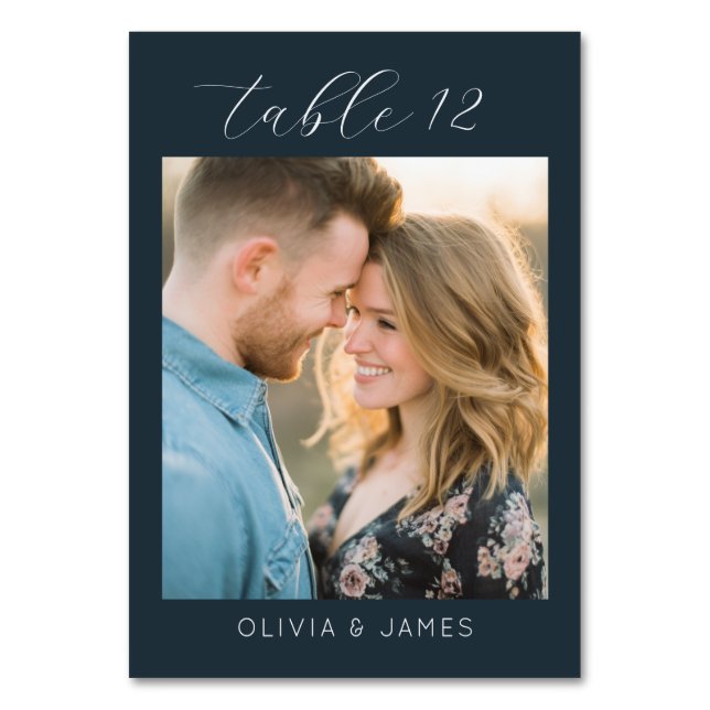 Numéro De Table Photo romantique marine (Par défaut)