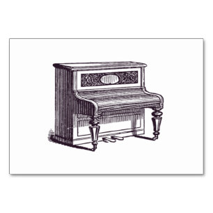 Numéro De Table Piano droit vintage