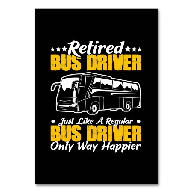 Numéro De Table Pilote de bus retraité (Par défaut)