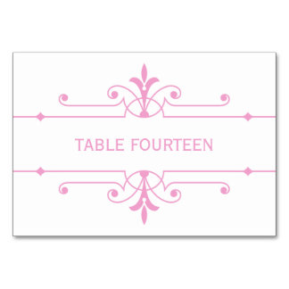 Numéro De Table Pink v2 Fancy Mariage de table