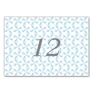 Numéro De Table Pinroues bleues Sky