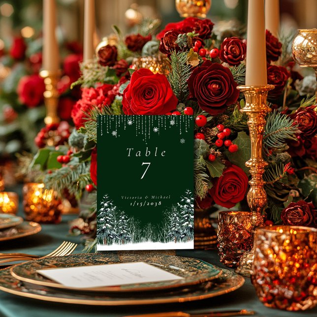 Numéro De Table Pins d'hiver Pneus Snowflakes (Créateur téléchargé)