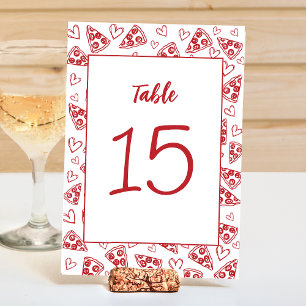 Numéro De Table Pizza Party That's Amore Italie livraison spéciale