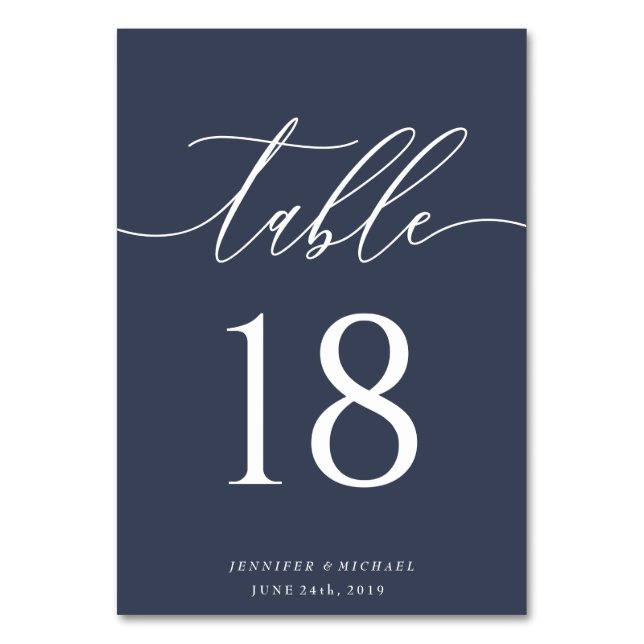 Numéro De Table Place de siège moderniste marine (Par défaut)