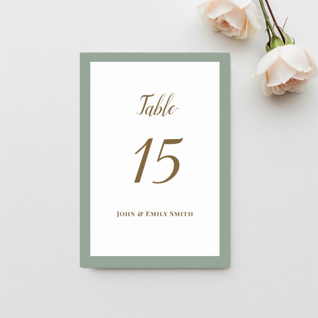 Numéro De Table Placeholders, placeholder names and numbers (Créateur téléchargé)