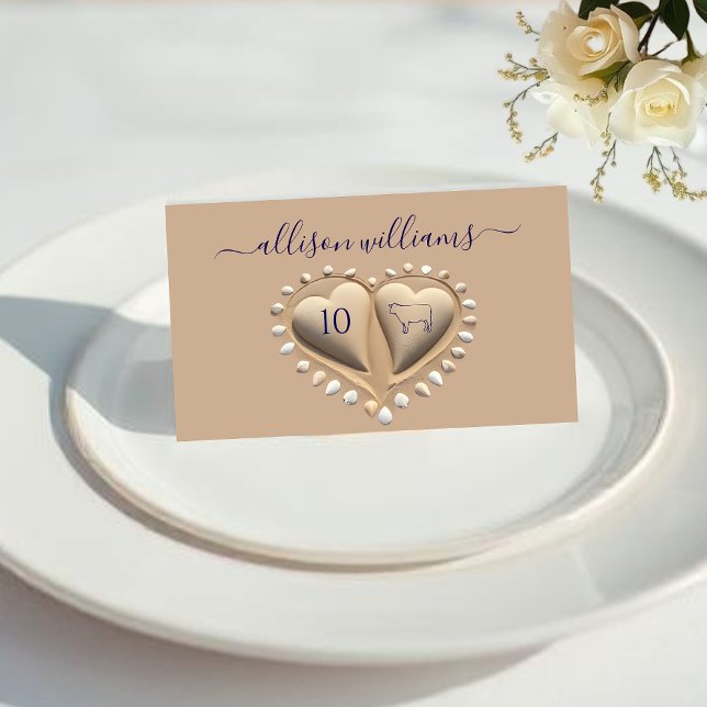 Numéro De Table Plage Mariage Sable Coeurs-Place Cartes-Icônes de  (Beach Wedding Sand Hearts-Place Cards-Meal Icons Table Number-meat)