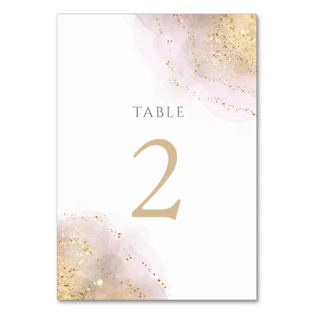 Numéro De Table plan d'aquarelle Tableau Numéro 2 (Par défaut)