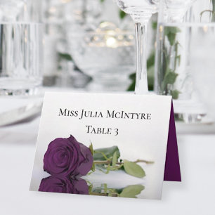 Numéro De Table Plum Purple Rose Mariage do-it-yourself Plier Plac