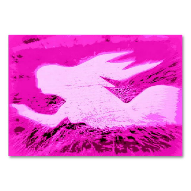 Numéro De Table pointant rose mermaid (Devant)