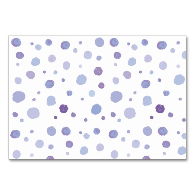Numéro De Table points de polka peints à la main (Devant)