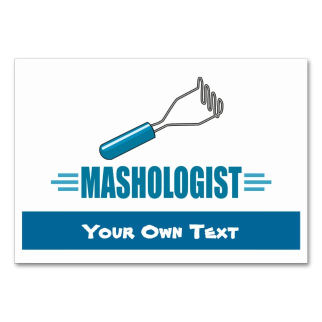 Numéro De Table Pomme de terre macérée amusante (Devant)