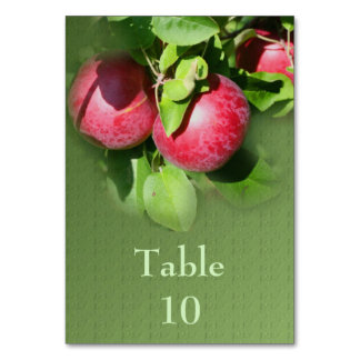 Numéro De Table Pommes sur le Mariage de la nature de l'arbre